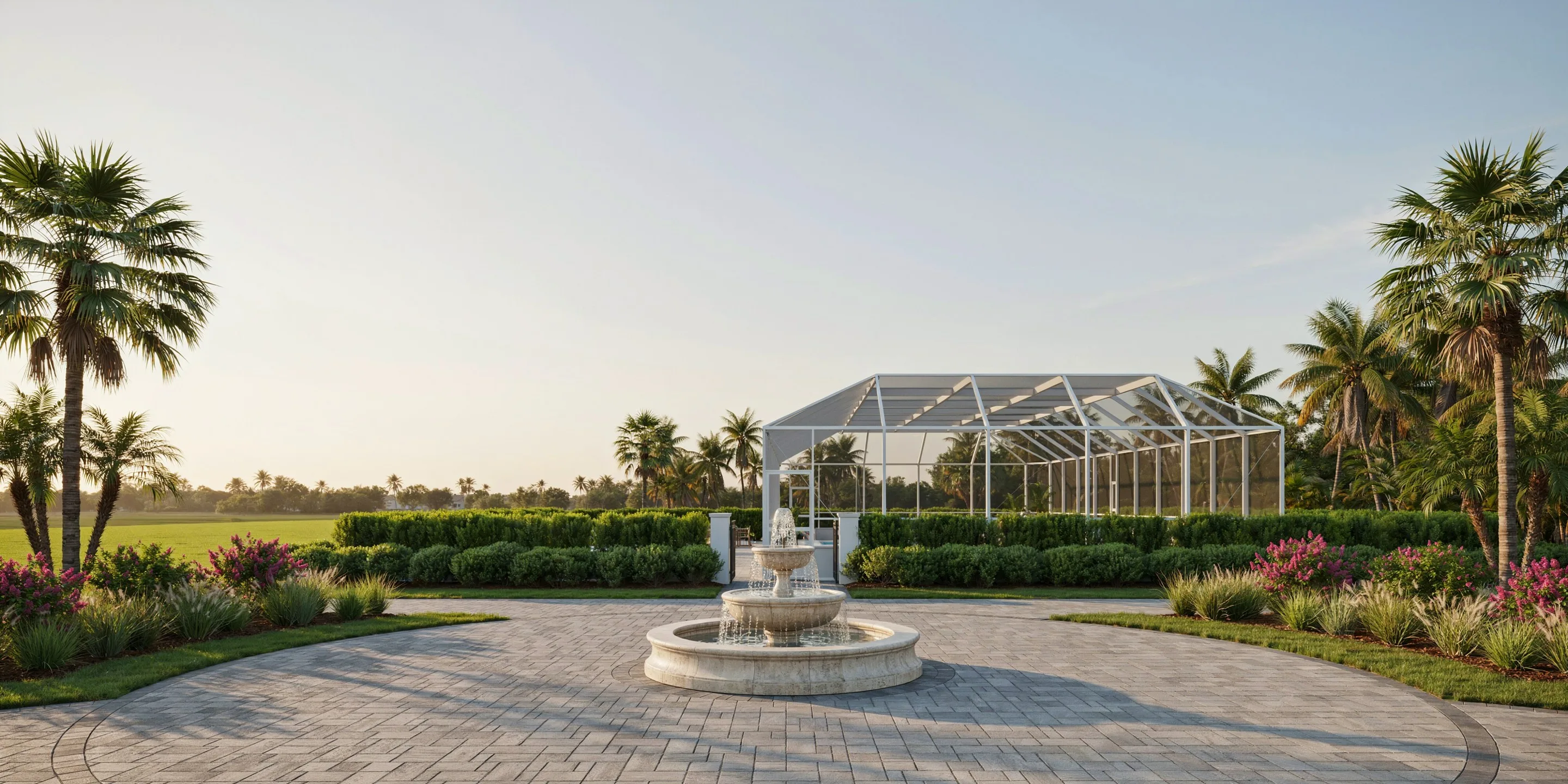 Gated community entrance in Bay Isles, Longboat Key, FL