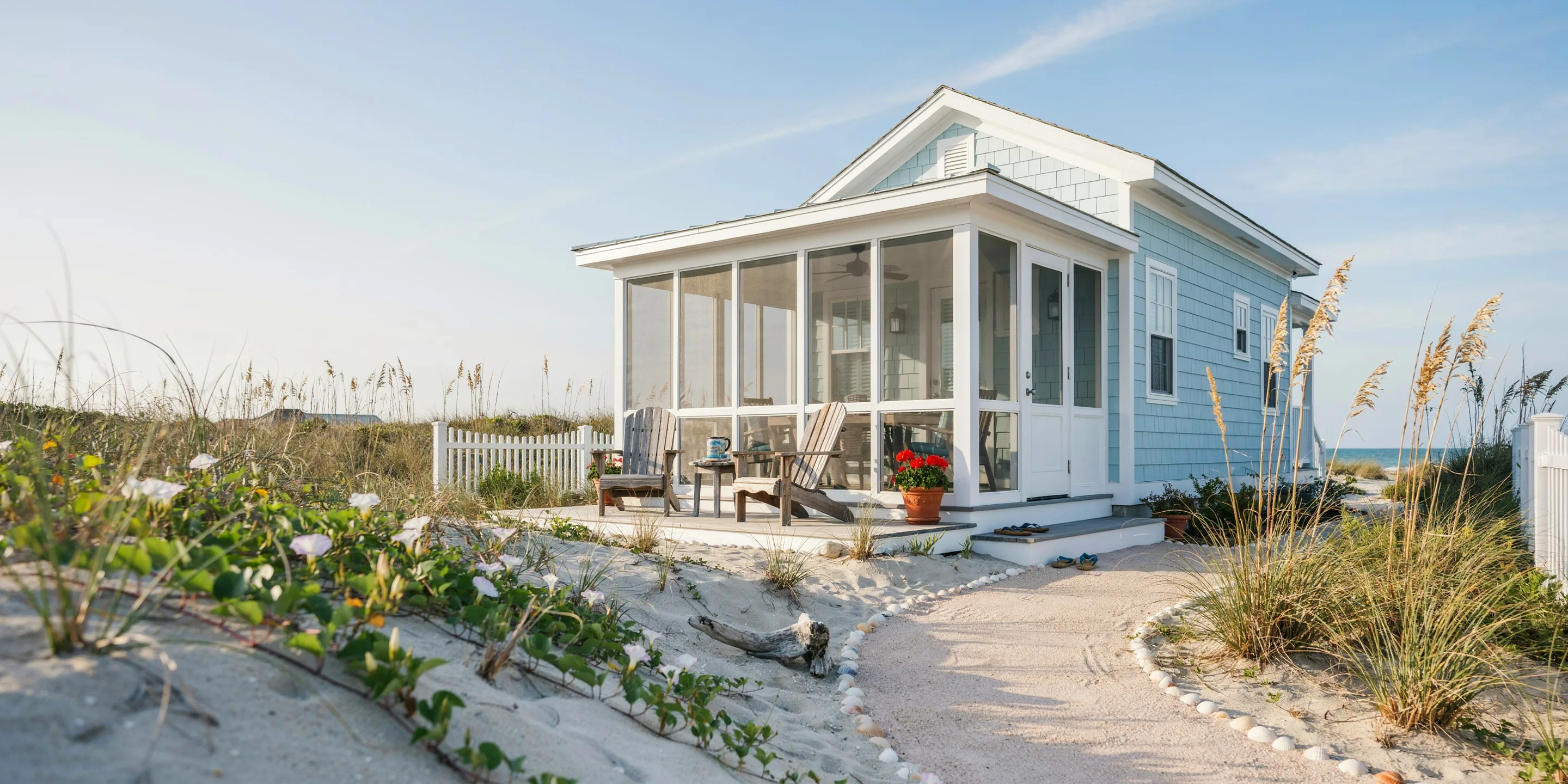 Gulf-front cottage with screened porch in the dunes, Sanderling Club, Siesta Key, FL